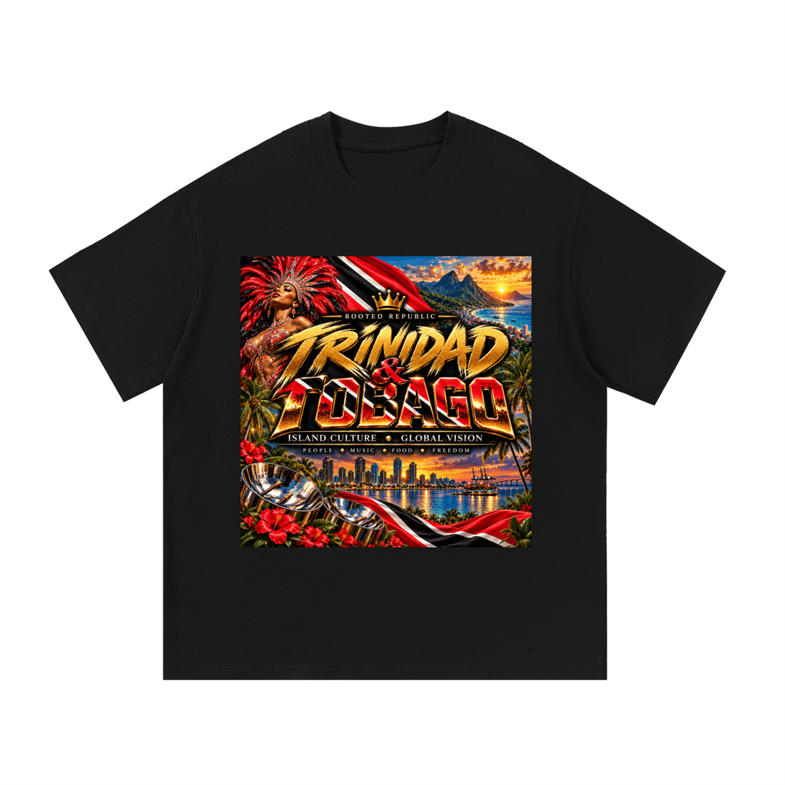 Rooted Republic Trinidad & Tobago Premium Cotton Tee