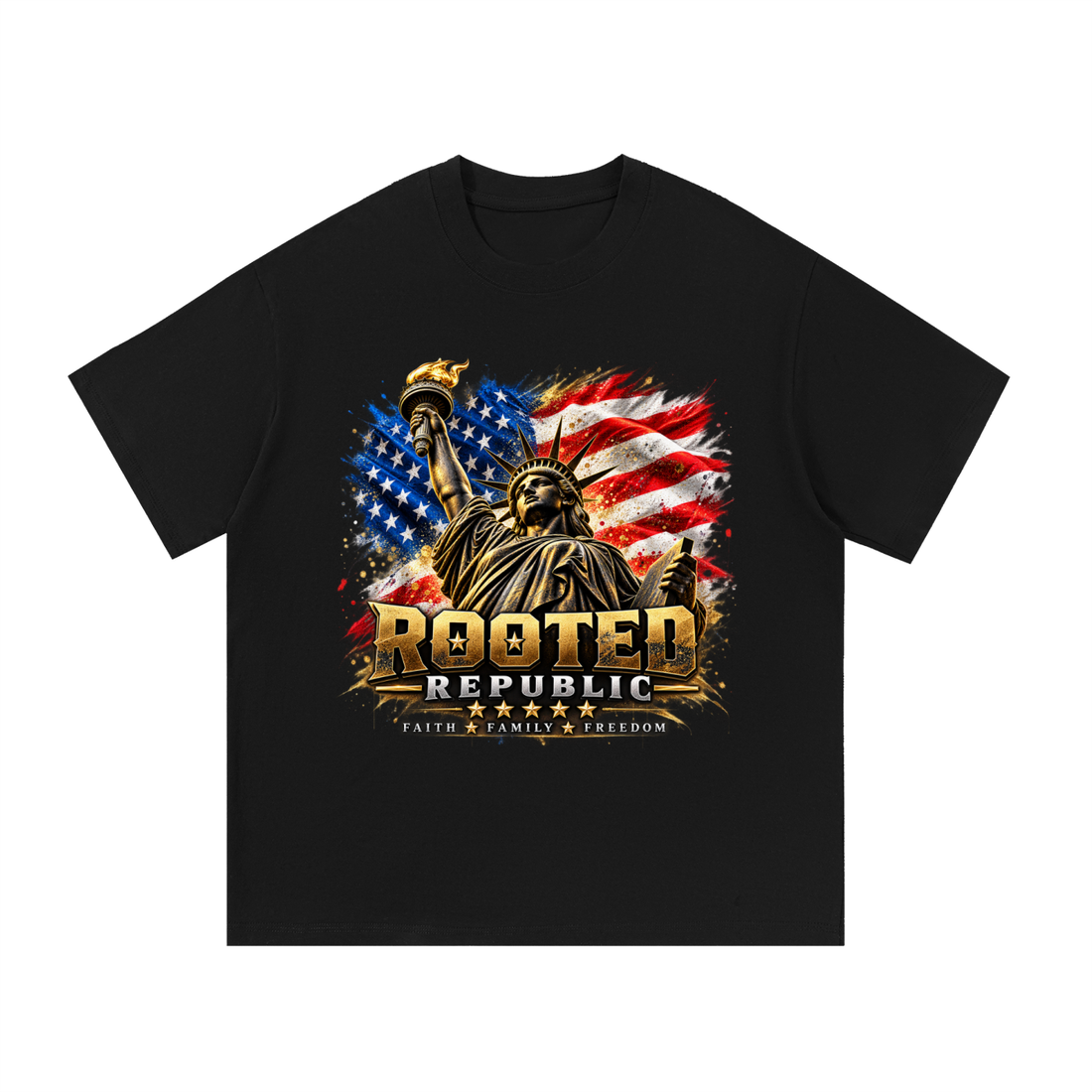 Rooted Republic Liberty & Freedom Premium Cotton Tee